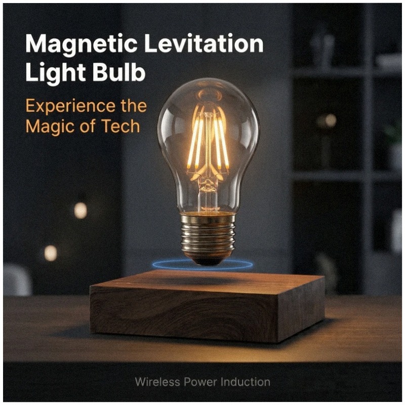 Office Of Tech - Manyetik Levitasyonlu Kablosuz LED Ampul Masa