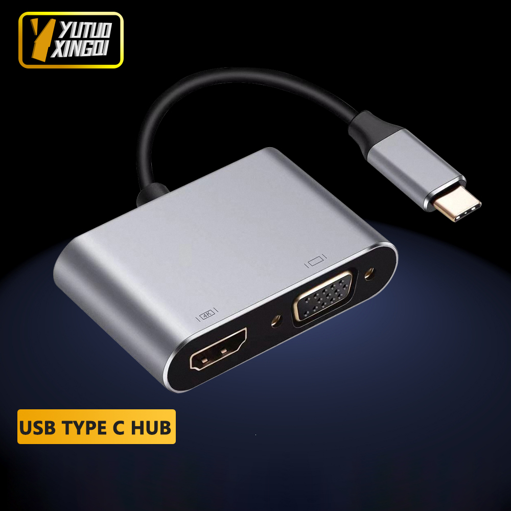 Docking Station Usb C - 4K USB Type C - VGA