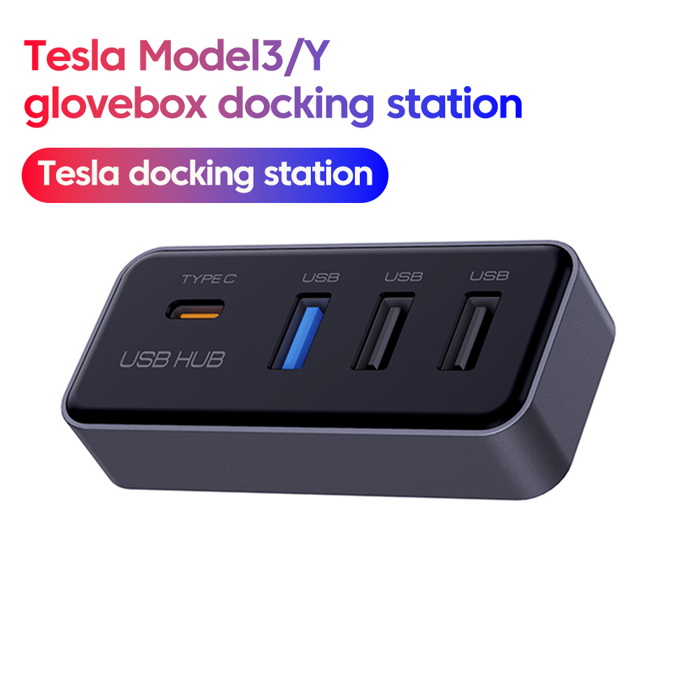 Docking Station Usb C - Tesla Model3/Y İçin 4'ü 1 Arada
