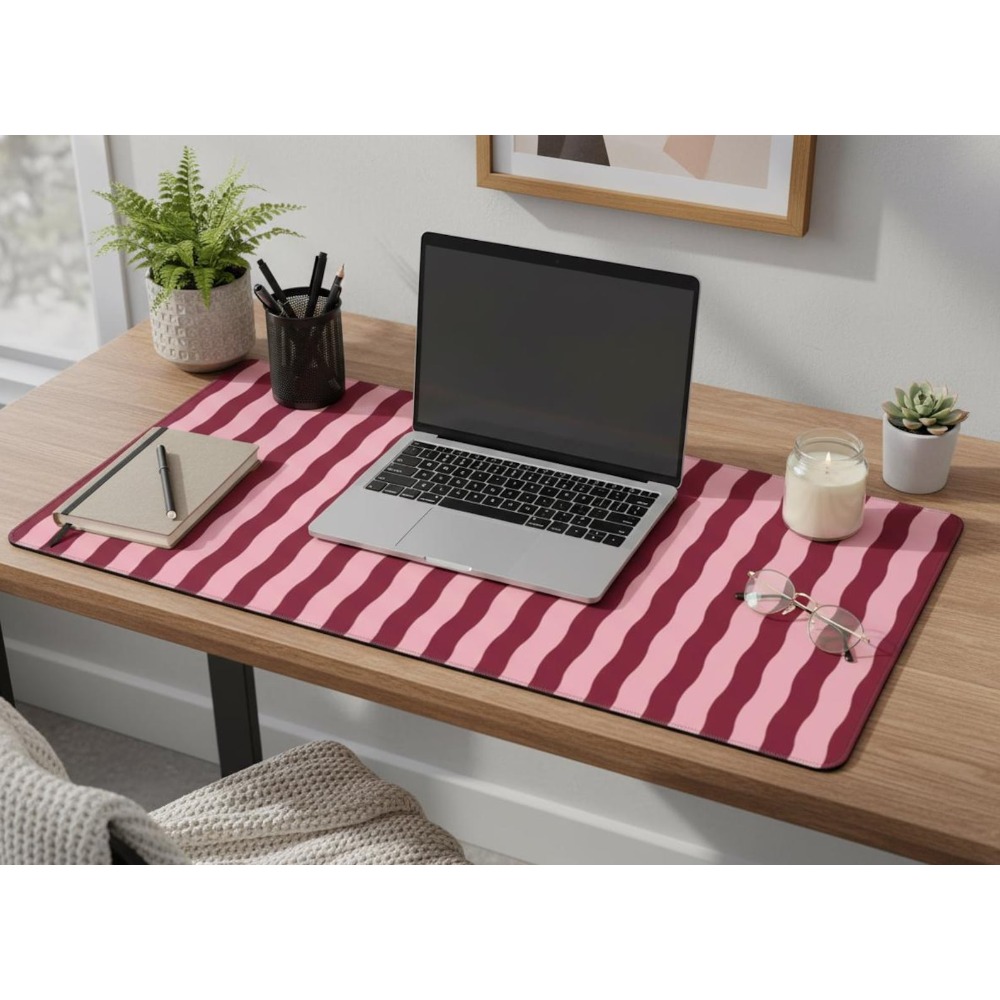 Pembe Bordo Dalgalı Çizgili Ma - Office Desk Tech Accessories incelemesi ve fiyatı