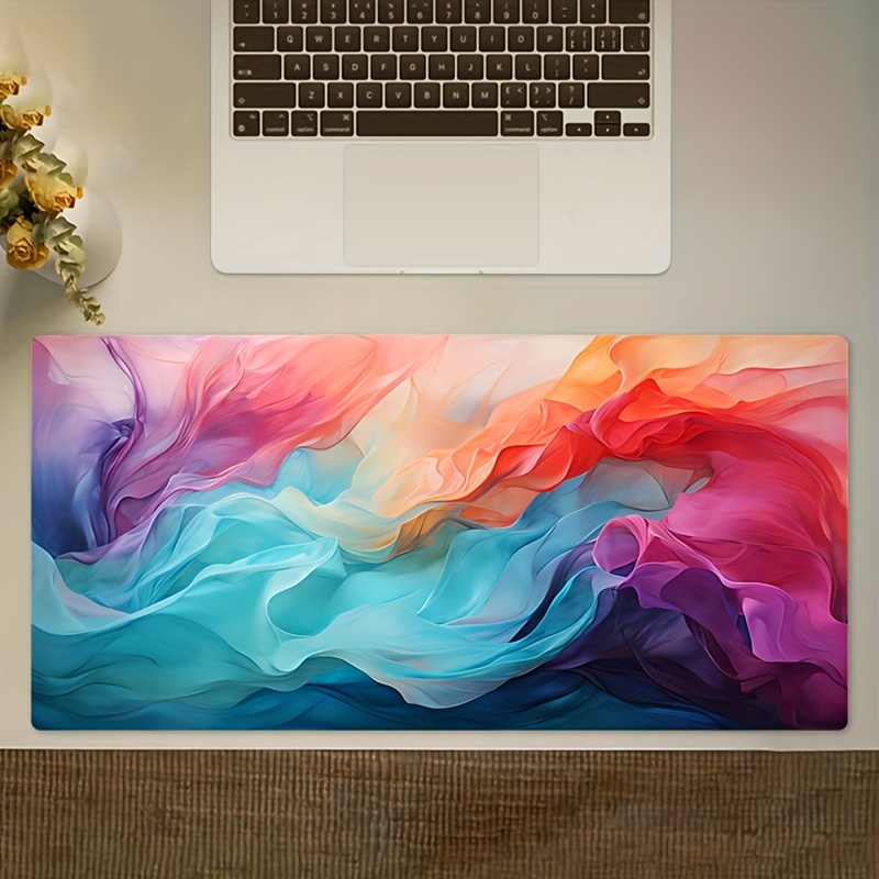 Büyük Soyut Renkli Mouse Pad T - Office Desk Tech Accessories incelemesi ve fiyatı