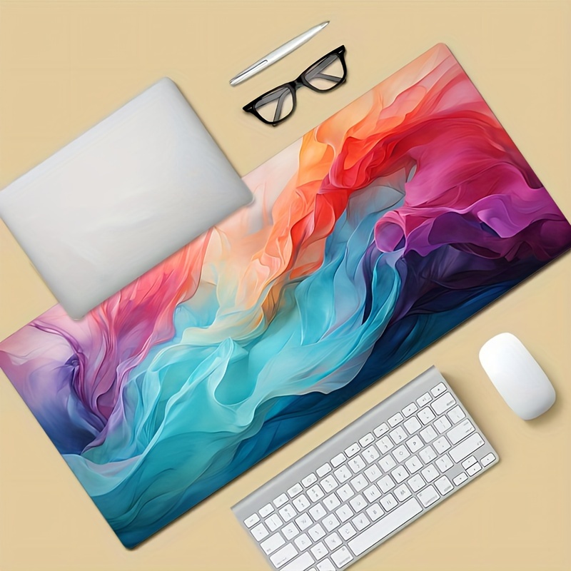 Büyük Soyut Renkli Mouse Pad T - Office Desk Tech Accessories incelemesi ve fiyatı