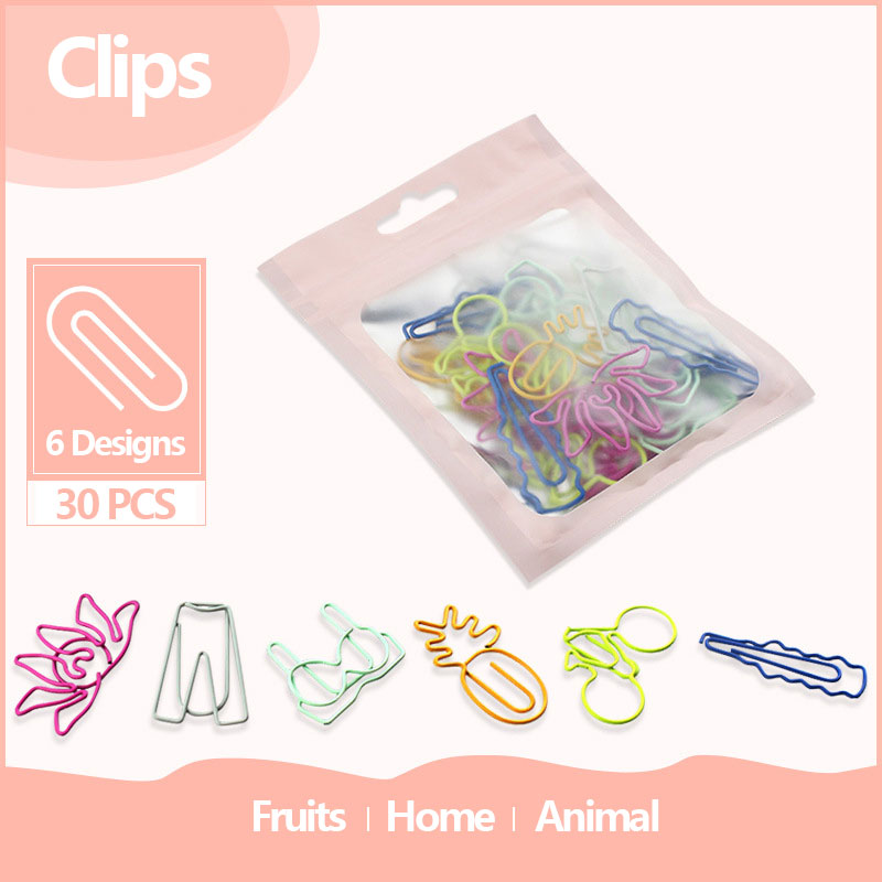 30 adet Kawaii ataşlar yer imi - Office Desk Tech Accessories incelemesi ve fiyatı