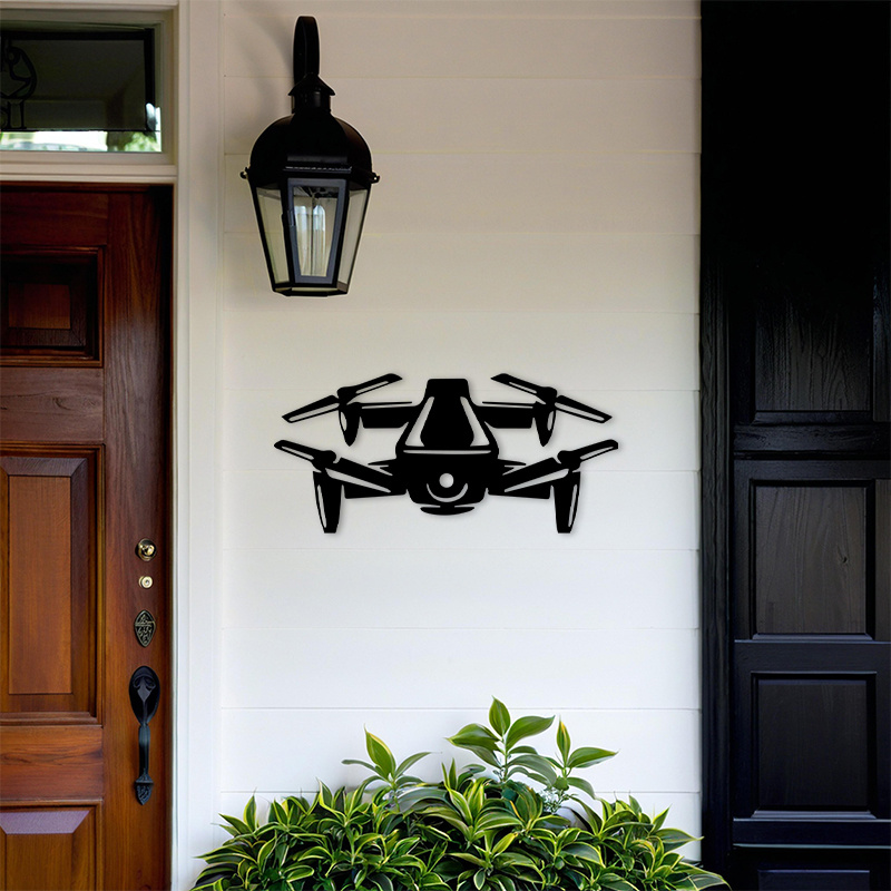 2D Düz Drone Silüeti Metal Duv - Office Of Tech incelemesi ve fiyatı