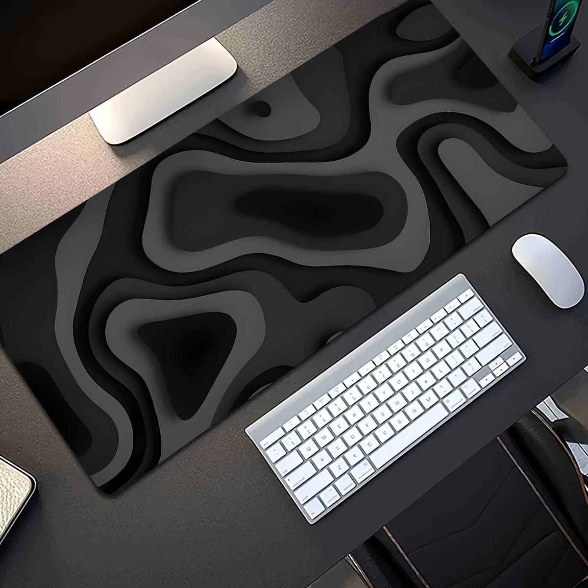 Siyah Gri Döngülü Desenli Büyü - Office Desk Tech Accessories incelemesi ve fiyatı